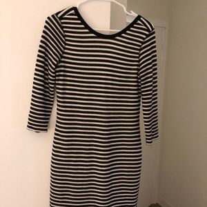 EXPRESS 3/4 Sleeve Striped Dress